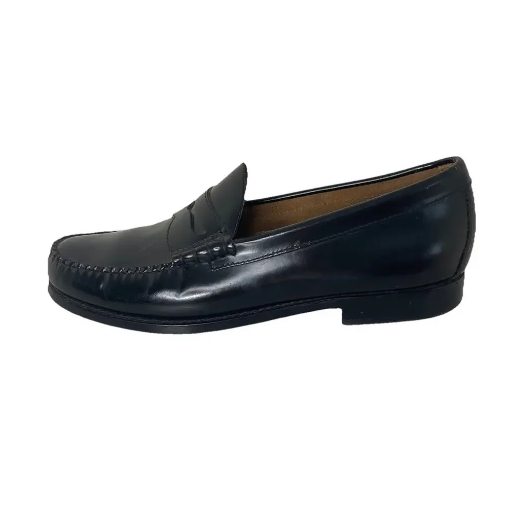 G.H. Bass & Co Black Leather Penny Loafers Men’s 10 D Weejuns Dress Shoes Preppy